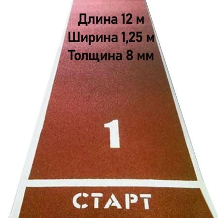 Купить Дорожка для разбега 12 м х 1,25 м. Толщина 8 мм в Петровске-Забайкальском 