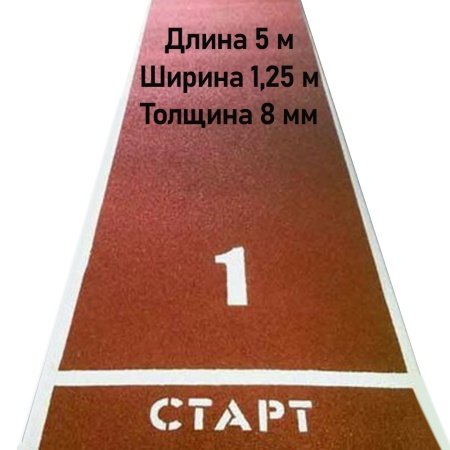 Купить Дорожка для разбега 5 м х 1,25 м. Толщина 8 мм в Петровске-Забайкальском 